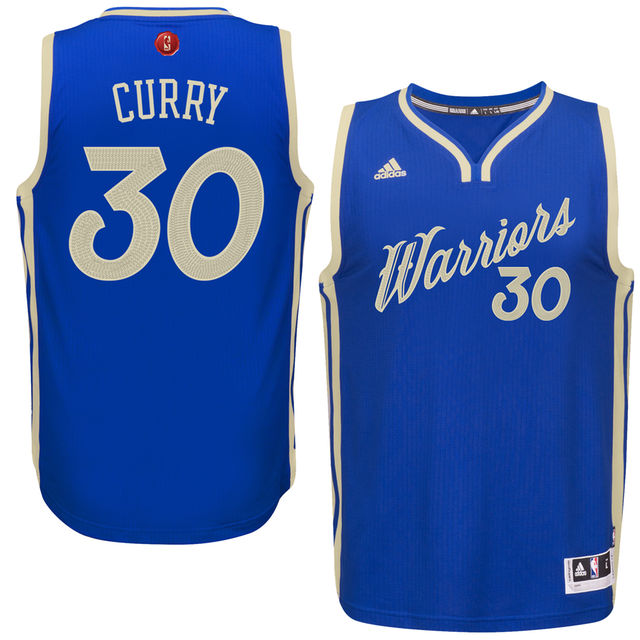 NBA 2015-16 Season Golden State Warriors #30 Stephen Curry Christmas Day Blue Jersey NBA 2015-16 Season Golden State Warriors #30 Stephen Curry Christmas Day Blue Jersey