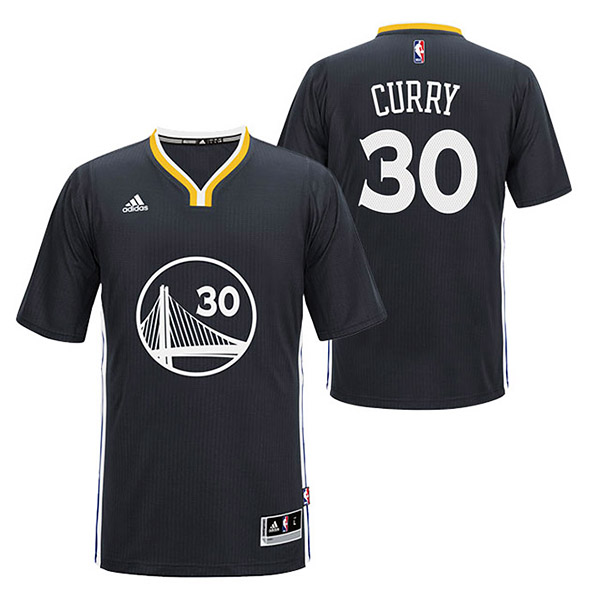 Stephen Curry Golden State Warriors #30 2014-15 New Swingman Alternate Black Jersey With Sleeves Stephen Curry Golden State Warriors #30 2014-15 New Swingman Alternate Black Jersey With Sleeves