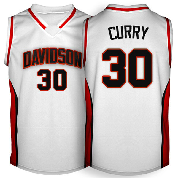 Stephen Curry Davidson College Wildcats #30 2007-2009 White Jersey Stephen Curry Davidson College Wildcats #30 2007-2009 White Jersey