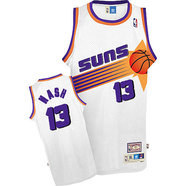 Steve Nash Phoenix Suns #13 Hardwood Classics Swingman Home White Jersey Steve Nash Phoenix Suns #13 Hardwood Classics Swingman Home White Jersey