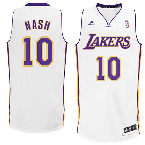 Steve Nash Los Angeles Lakers #10 Revolution 30 White Swingman Jersey