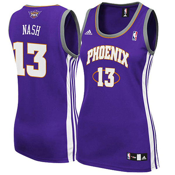 Women's Steve Nash Phoenix Suns Purple Jersey Women's Steve Nash Phoenix Suns Purple Jersey