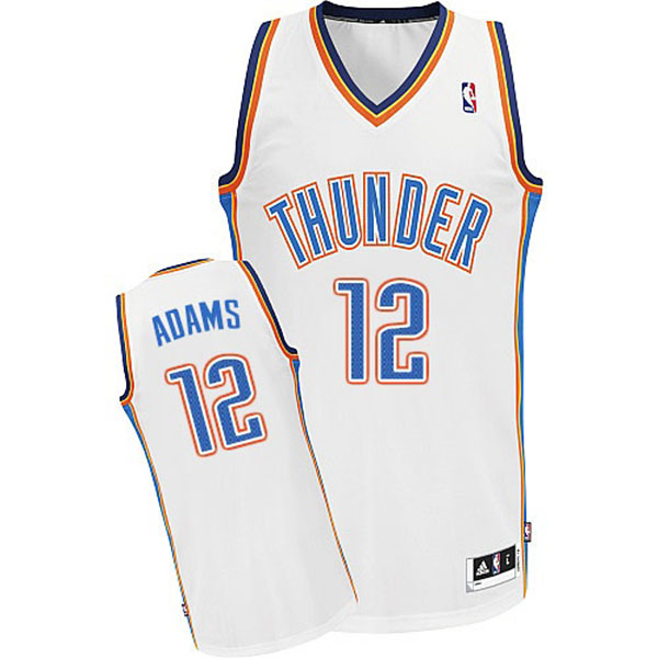 Steven Adams Oklahoma City Thunder #12 Revolution 30 Swingman Home White Jersey