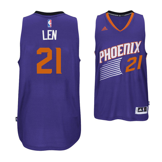 Phoenix Suns #21 New Swingman Road Purple Jersey Alex Len Phoenix Suns #21 New Swingman Road Purple Jersey Alex Len