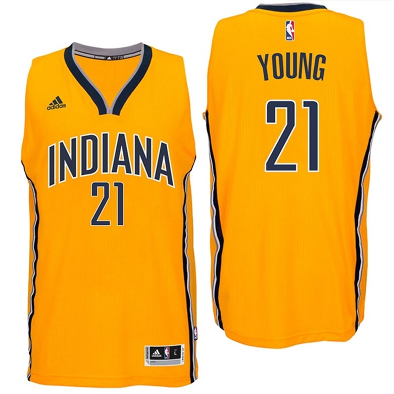 Thaddeus Young Indiana Pacers #21 New Swingman Gold Alternate Jersey