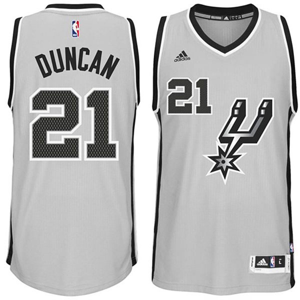 Tim Duncan San Antonio Spurs #21 2014-15 New Swingman Alternate Gray Jersey