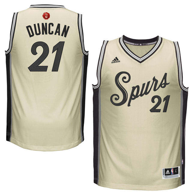NBA 2015-16 Season San Antonio Spurs #21 Tim Duncan Christmas Day khaki Jersey NBA 2015-16 Season San Antonio Spurs #21 Tim Duncan Christmas Day khaki Jersey