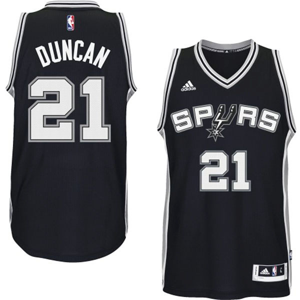 Tim Duncan San Antonio Spurs #21 2014-15 New Swingman Road Black Jersey