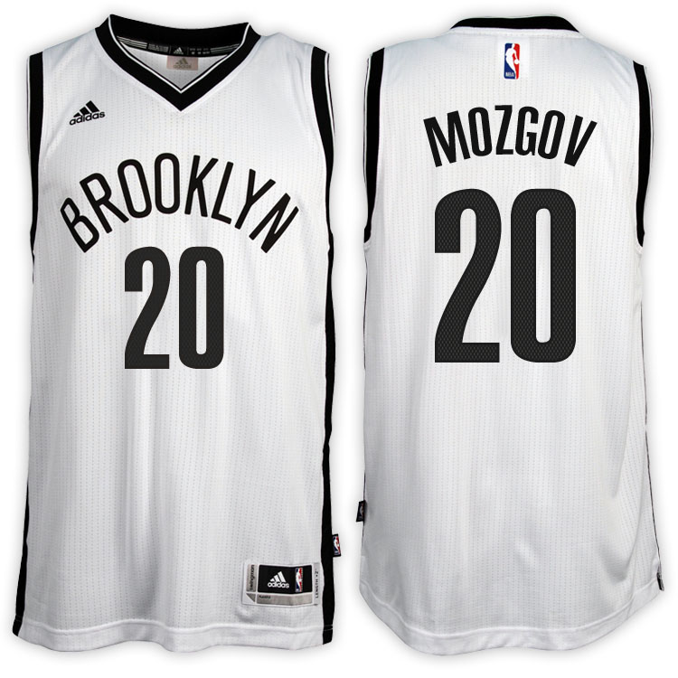 Timofey Mozgov Brooklyn Nets #20 Home White New Swingman Jersey Timofey Mozgov Brooklyn Nets #20 Home White New Swingman Jersey