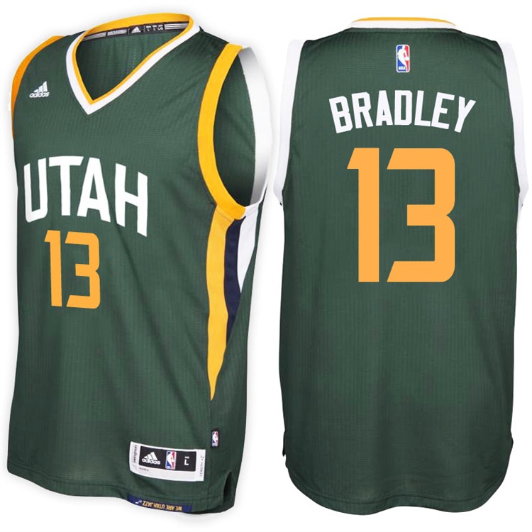 Tony Bradley Utah Jazz #13 Alternate Green New Swingman Jersey