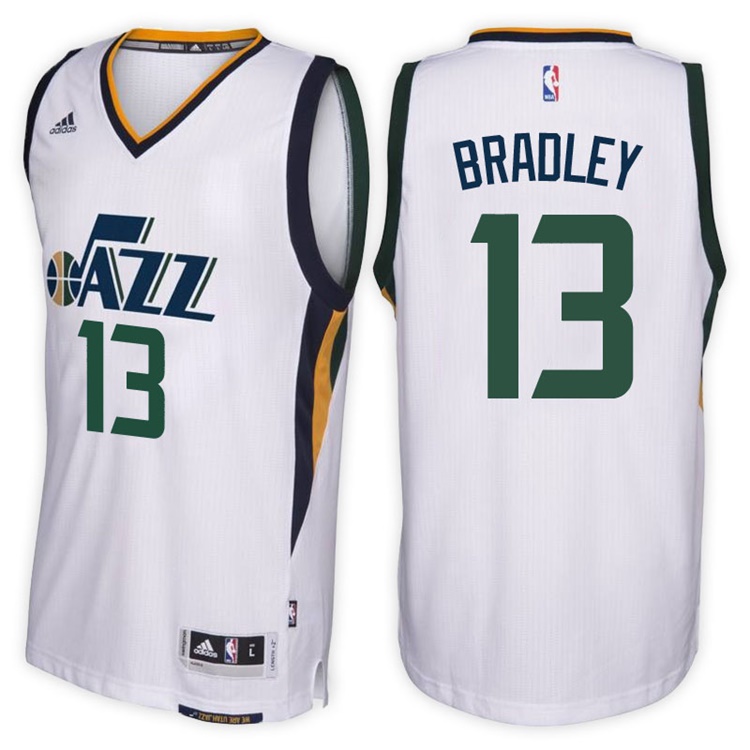 Tony Bradley Utah Jazz #13 Home White New Swingman Jersey