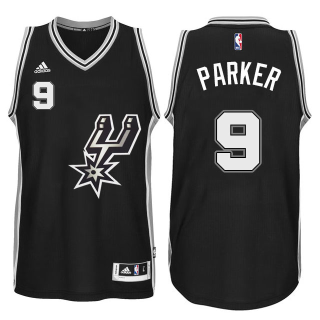Tony Parker San Antonio Spurs #9 2015-16 New Swingman Black Signature Spur Jersey