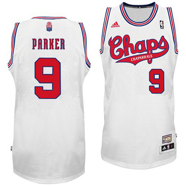 Tony Parker ABA Dallas Chaparrals #9 White Jersey