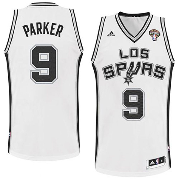 Tony Parker San Antonio Spurs Latin Nights Revolution 30 Swingman White Jersey