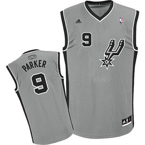 Tony Parker San Antonio Spurs #9 Revolution 30 Swingman Alternate Grey Jersey