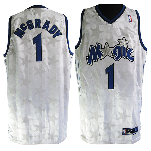 Tracy McGrady Orlando Magic #1 Swingman White Star Jersey