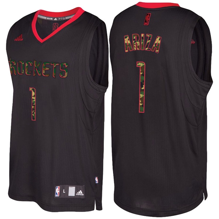 Trevor Ariza Houston Rockets #1 Black Camo Fashio Swingman Jersey Trevor Ariza Houston Rockets #1 Black Camo Fashio Swingman Jersey