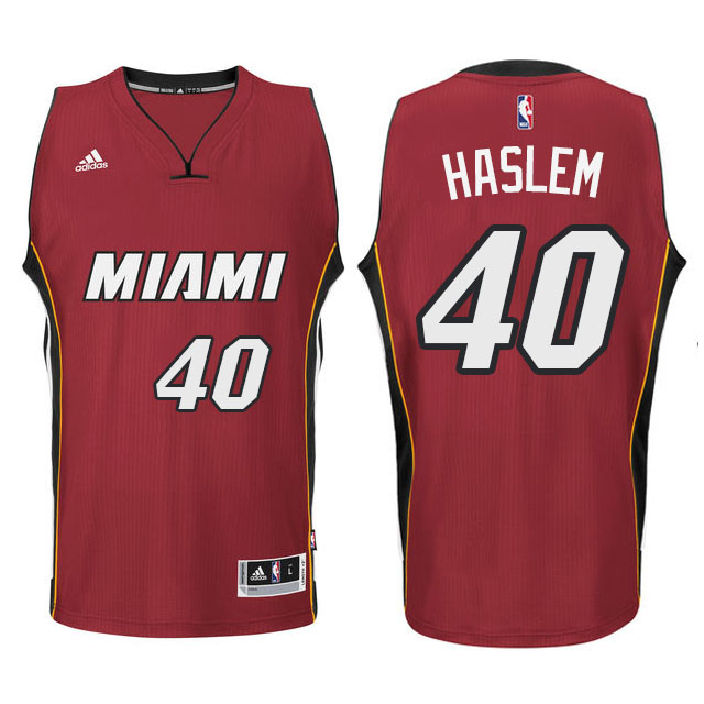 Miami Heat #40 Udonis Haslem New Swingman Red Jersey With 2023 NBA finals patch 