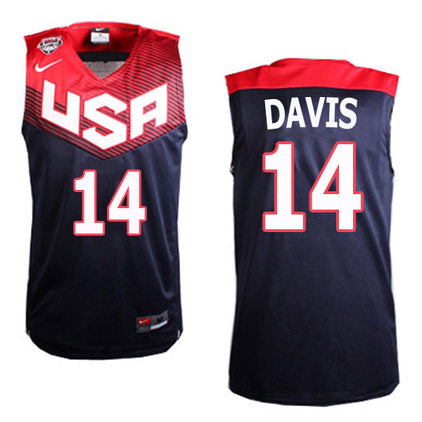 Anthony Davis USA #14 FIBA 2014 World Cup Black Swingman Jersey Anthony Davis USA #14 FIBA 2014 World Cup Black Swingman Jersey