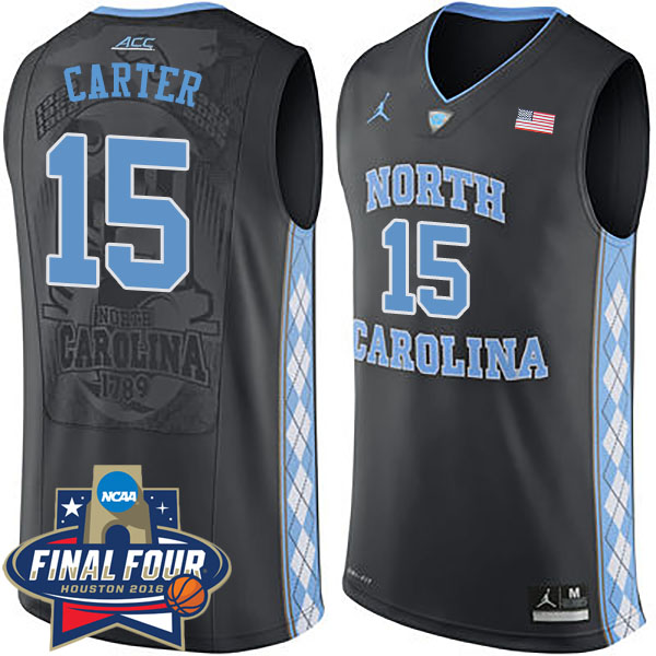 Vince Carter 2016 NCAA North Carolina Tar Heels #15 Black Basketball Jersey Vince Carter 2016 NCAA North Carolina Tar Heels #15 Black Basketball Jersey