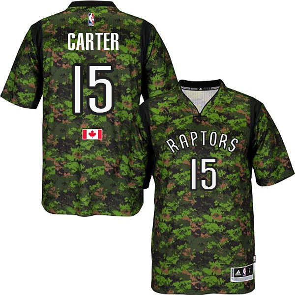 Vince Carter Toronto Raptors #15 Camo 2014-15 Pride Swingman Jersey