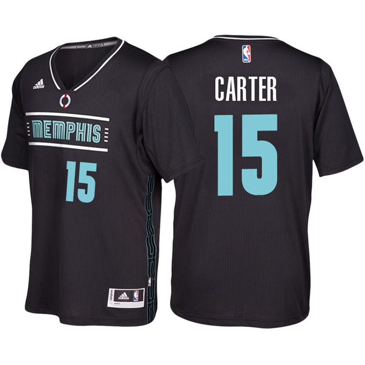 Vince Carter Memphis Grizzlies #15 Black MLK50 Pride Sleeved Swingman Jersey