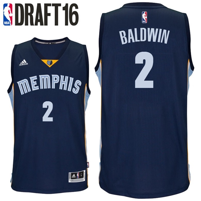 Wade Baldwin Memphis Grizzlies #2 2016 NBA Draft Road Navy Jersey Wade Baldwin Memphis Grizzlies #2 2016 NBA Draft Road Navy Jersey
