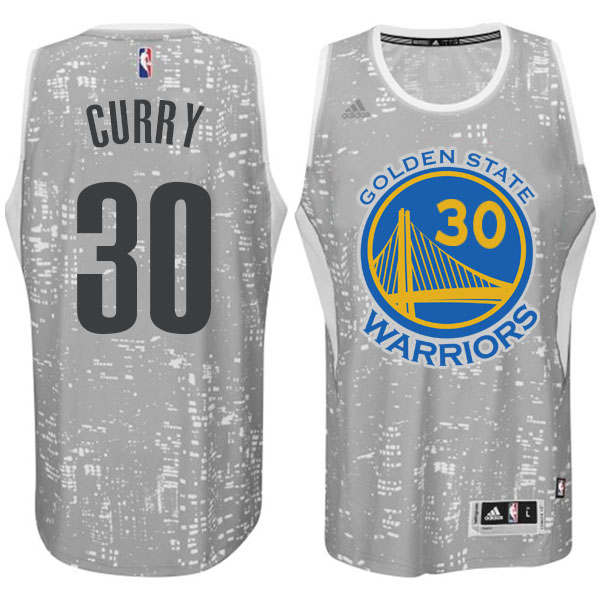 Golden State Warriors #30 Stephen Curry City Lights Gray Swingman Jersey Golden State Warriors #30 Stephen Curry City Lights Gray Swingman Jersey