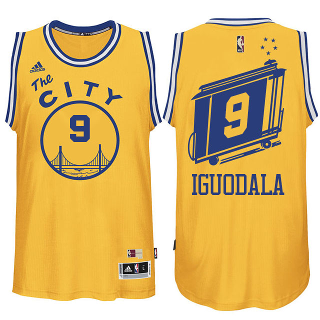 Golden State Warriors #9 Andre Iguodala Hardwood Classics Swingman Gold Jersey Golden State Warriors #9 Andre Iguodala Hardwood Classics Swingman Gold Jersey