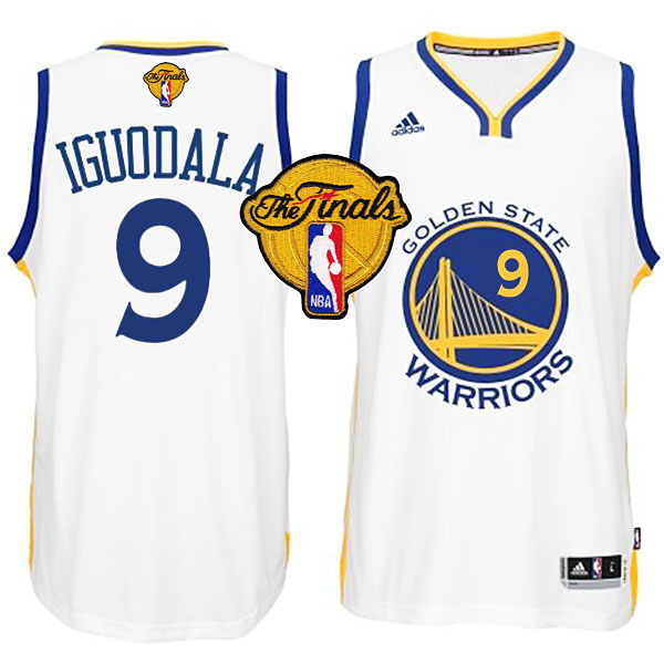 NBA 2015 Finals Warriors Andre Iguodala New Swingman White Jersey