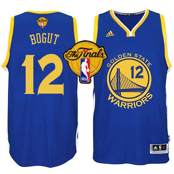 NBA 2015 Finals Warriors Andrew Bogut New Swingman Blue Jersey