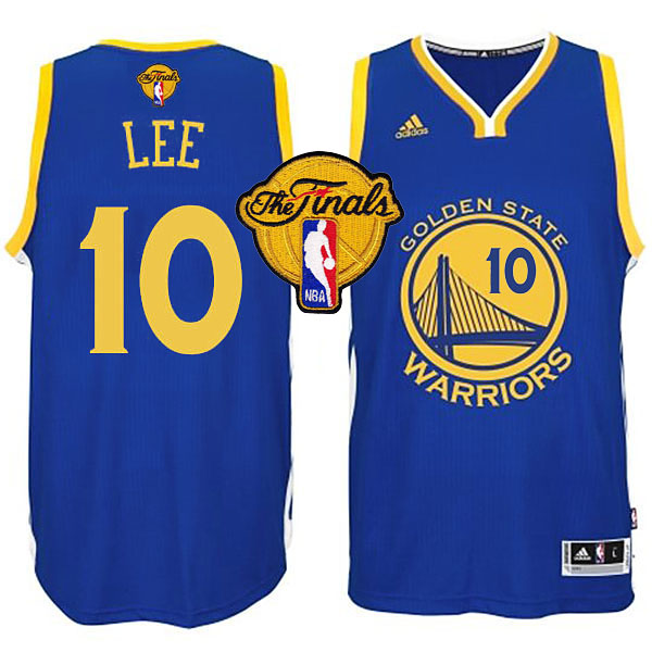 NBA 2015 Finals Warriors David Lee New Swingman Blue Jersey