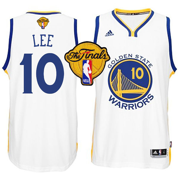 NBA 2015 Finals Warriors David Lee New Swingman White Jersey