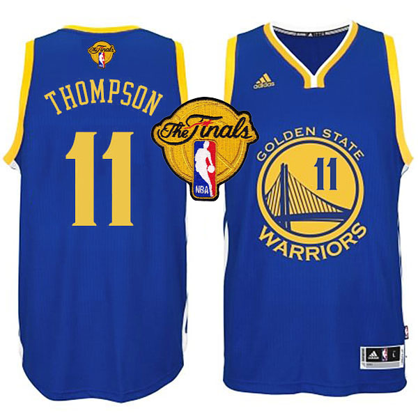 NBA 2015 Finals Warriors Klay Thompson New Swingman Blue Jersey NBA 2015 Finals Warriors Klay Thompson New Swingman Blue Jersey