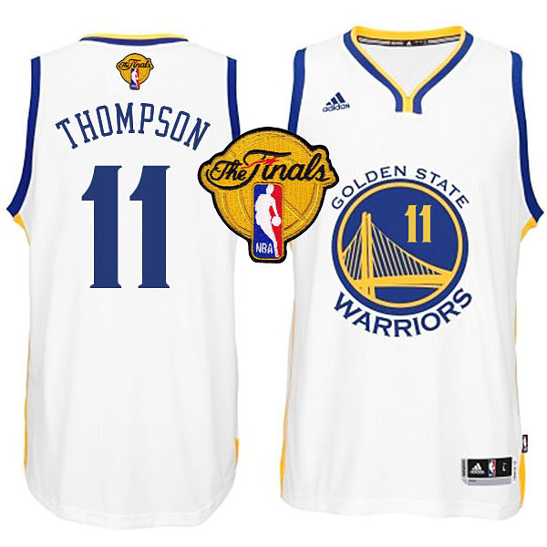 NBA 2015 Finals Warriors Klay Thompson New Swingman White Jersey NBA 2015 Finals Warriors Klay Thompson New Swingman White Jersey