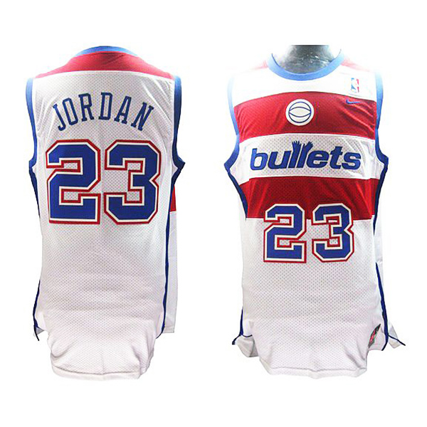 Michael Jordan Washington Bullet #23 Swingman White Jersey Michael Jordan Washington Bullet #23 Swingman White Jersey