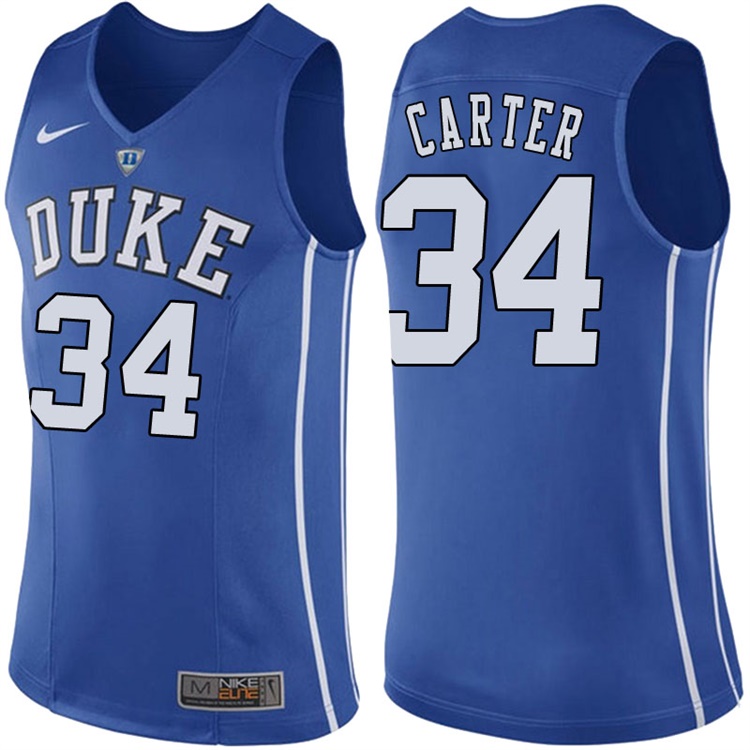Wendell Carter NCAA Duke Blue Devils #34 Blue Basketball Jersey