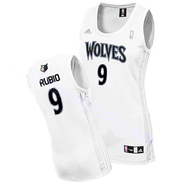 Women's Ricky Rubio Wolves #9 Revolution 30 Swingman White Jersey