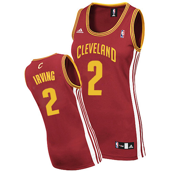 Women's Kyrie Irving Cleveland Cavaliers #2 Revolution 30 Swingman Wine Red Jersey