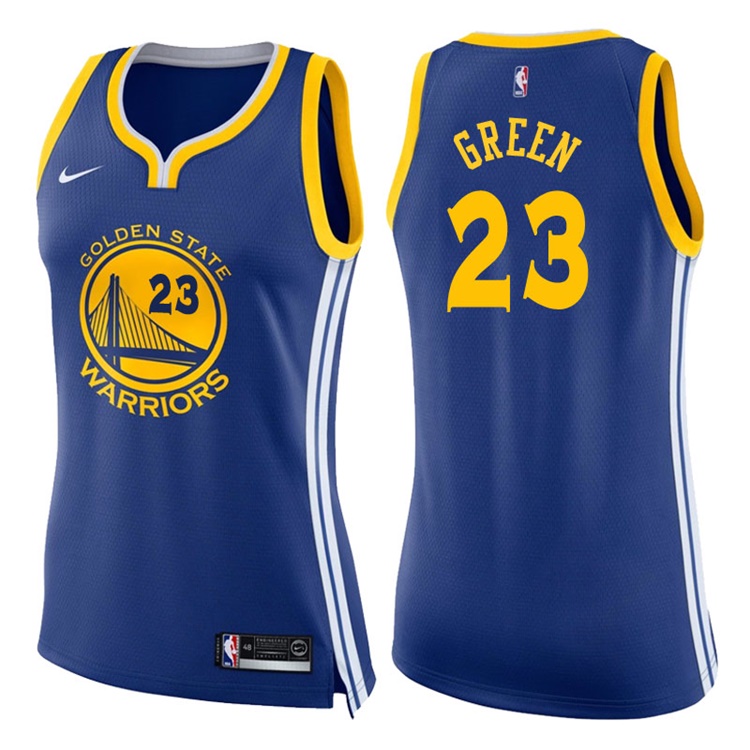 Women's 2017-18 Season Draymond Green Golden State Warriors #23 Icon Blue Swingman Jersey