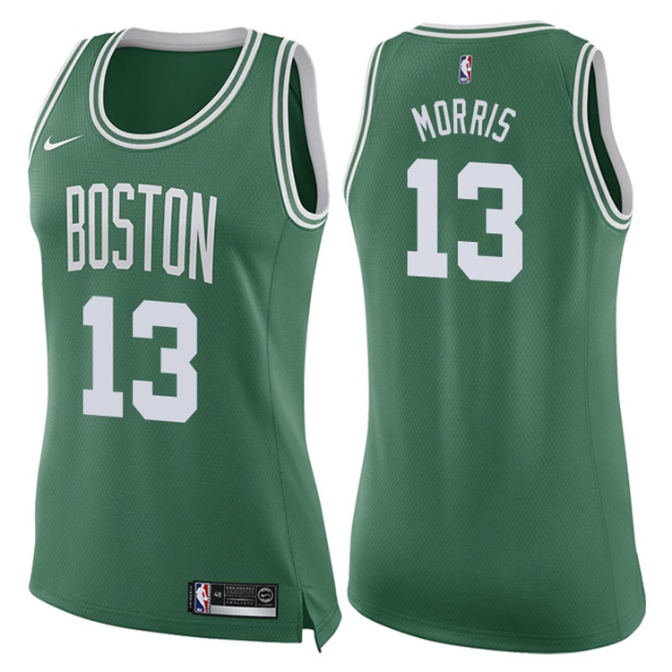 Women's 2017-18 Season Marcus Morris Boston Celtics #13 Icon Green Swingman Jersey