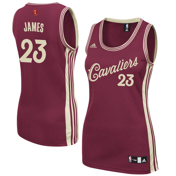 Women's LeBron James Cleveland Cavaliers #23 Red Christmas Day Swingman Jersey
