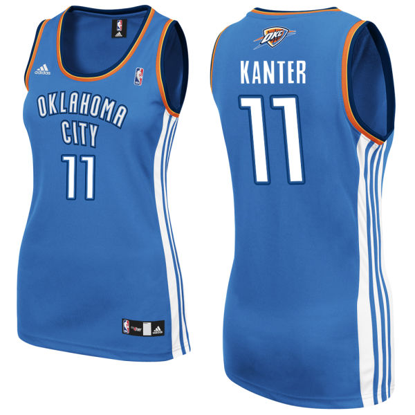 Women's Enes Kanter Oklahoma City Thunder #11 Blue Jersey Women's Enes Kanter Oklahoma City Thunder #11 Blue Jersey