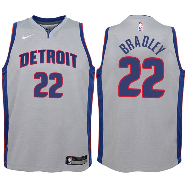 Youth 2017-18 Season Avery Bradley Detroit Pistons #22 Statement Gray Swingman Jersey Youth 2017-18 Season Avery Bradley Detroit Pistons #22 Statement Gray Swingman Jersey