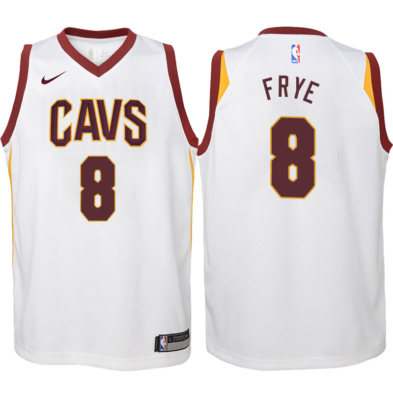 Youth 2017-18 Season Channing Frye Cleveland Cavaliers #8 Association White Swingman Jersey