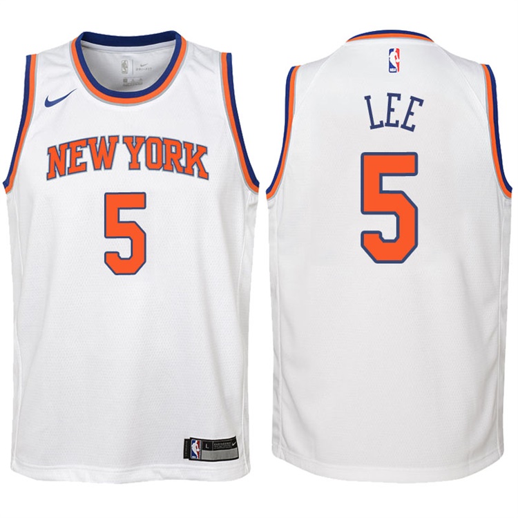 Youth 2017-18 Season Courtney Lee New York Knicks #5 Association White Swingman Jersey