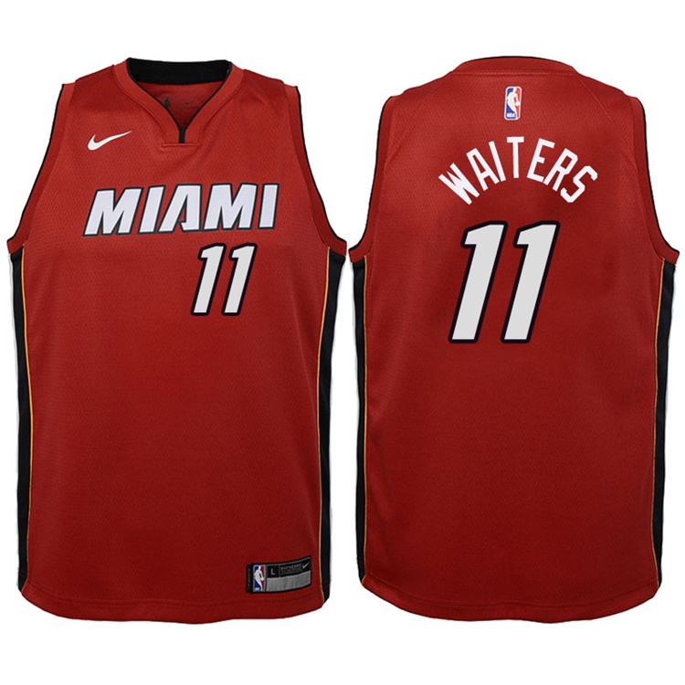 Youth 2017-18 Season Dion Waiters Miami Heat #11 Statement Red Swingman Jersey Youth 2017-18 Season Dion Waiters Miami Heat #11 Statement Red Swingman Jersey