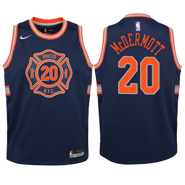 Youth 2017-18 Season Doug McDermott New York Knicks #20 City Edition Navy Swingman Jersey Youth 2017-18 Season Doug McDermott New York Knicks #20 City Edition Navy Swingman Jersey