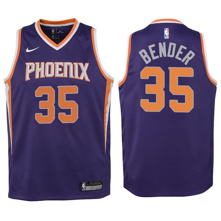 Youth 2017-18 Season Dragan Bender Phoenix Suns #35 Icon Purple Swingman Jersey