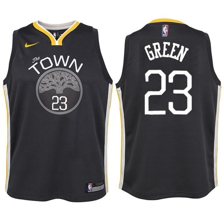 Youth 2017-18 Season Draymond Green Golden State Warriors #23 Statement Gray Swingman Jersey